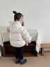 班喜迪女童棉服冬裝2025新款兒童加厚外套冬季寶寶棉衣加絨夾棉童裝棉襖 米色 100 曬單實(shí)拍圖
