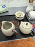 尚言坊汝窯茶壺泡茶壺高檔陶瓷公道杯帶茶漏過(guò)濾三件套功夫茶具一人用 曬單實(shí)拍圖