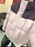 羽絨服女冬季新款白鴨絨超輕外套時(shí)尚顯瘦休閑連帽落肩袖百搭保暖 撞色 M （85-130斤） 曬單實(shí)拍圖