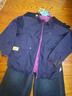 允兒媽女童冬季杜邦三防雙面穿立領(lǐng)棉服外套寶寶秋冬洋氣棉衣上衣 粉紫色 現貨 100 模特試穿 曬單實(shí)拍圖