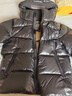 高梵黑金鵝絨服先鋒4.0五格男女同款短款冬季時(shí)尚羽絨服外套 黑色 M 曬單實(shí)拍圖