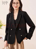 初申春秋短款小西裝女百搭雙排扣西裝外套小個(gè)子短外套上衣S13JF4532 曬單實(shí)拍圖