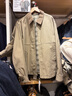 優(yōu)衣庫男裝女裝休閑拉鏈短茄克外套巴恩風(fēng)翻領(lǐng)夾克478230 480827 478230/34駝色 M 曬單實(shí)拍圖