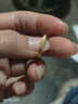 周六福新年禮物  黃金戒指女款碎碎冰車(chē)花亮面指環(huán) 計價(jià) 12號-1.93g 曬單實(shí)拍圖