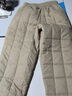 恒源祥復古羽絨褲女士外穿冬季加絨加厚媽m媽2026新款寬松顯瘦哈倫棉褲 卡其色 2XL 建議130-150斤 曬單實(shí)拍圖