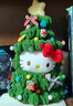 秘萌圣誕樹(shù)凱蒂貓hello kitty玩偶掛件平安果掛件毛絨玩具公仔娃娃 圣誕樹(shù)深藍kt貓 娃衣+玩偶 曬單實(shí)拍圖
