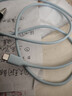 小米6A 親膚硅膠 快充數據線(xiàn) 2m (USB-A to USB-C) 藍色 曬單實(shí)拍圖