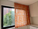 賦潤紗簾高級感輕奢活力橙色彩色蘭花窗紗新品客廳陽(yáng)臺飄窗定制紗窗簾 愛(ài)馬仕橙 韓褶定制/每米 米 曬單實(shí)拍圖