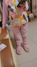 雅鹿兒童羽絨褲男童女童加厚寶寶外穿保暖長(cháng)褲大童中小童東北冬季褲子 粉色 140 cm 曬單實(shí)拍圖