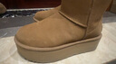 UGG秋季女士休閑舒適厚底經(jīng)典迷你時(shí)尚短靴雪地靴1134991CHE|栗色38 曬單實(shí)拍圖