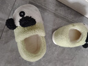 樸西兒童棉拖鞋女童冬季親子寶寶拖鞋女款包跟室內加絨保暖兒童棉鞋 蠟筆綠 30 【200mm】 曬單實(shí)拍圖