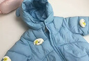 巴拉巴拉balaOne寶寶羽絨服冬裝男童女童保暖連帽外套萌 藍色狗狗80216-白鴨絨 120 充絨量75g 曬單實(shí)拍圖