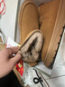 GUQIAN雪地靴男冬季加絨加厚皮毛一體情侶款短筒加厚懶人一腳蹬東北棉鞋 W8563卡其 加絨 42 (260mm) 曬單實(shí)拍圖