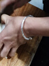 周大生足銀S990手鐲女新款繁花似錦推拉實(shí)心手鐲子新年禮物送女生 繁花似錦推拉手鐲 約20克 曬單實(shí)拍圖