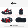 Jeep吉普童鞋兒童防滑鞋女童秋冬2025新款男童老爹鞋軟底魔術(shù)貼跑步鞋 深蘭紅 29 鞋內長(cháng)約18.7cm 曬單實(shí)拍圖
