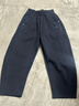 左西童裝男童褲子2025新款兒童運動(dòng)褲奧粒絨大童彎刀褲 深藏青 140 曬單實(shí)拍圖