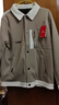 皮爾卡丹（pierre cardin）設計感翻領(lǐng)夾克外套男士韓版修身潮流男裝春秋裝感休閑上衣服 卡其色 2XL 140-160斤 曬單實(shí)拍圖