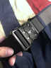七匹狼（SEPTWOLVES）男士皮帶彈力腰帶2026年新款戶(hù)外軍訓戰術(shù)編織褲帶生日禮物送老公 黑色【合金扣頭 一按解鎖】 120cm 曬單實(shí)拍圖