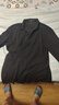 杉杉【羊毛+桑蠶絲】POLO衫長(cháng)袖T恤男士春秋打底衫 黑色 4XL195/108A 曬單實(shí)拍圖