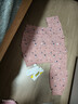 女童純棉花翎襯衫1-5歲兒童長(cháng)袖上衣寬松韓版女寶寶中開(kāi)碎花開(kāi)衫 粉色 90 曬單實(shí)拍圖
