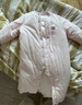 戴維貝拉新生兒男寶爬服冬裝女寶嬰兒衣服加厚保暖連體衣 曬單實(shí)拍圖