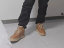 森馬馬丁靴男冬季2025新款百搭真皮防水高幫板鞋戶(hù)外登山加絨工裝棉靴 棕色 42 曬單實(shí)拍圖