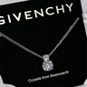 GIVECHY尼羅河眼淚鏤空愛(ài)心鑲嵌水晶項鏈送女友閨蜜禮物情人節 尼羅河【銀色】 【送原裝禮盒】 曬單實(shí)拍圖