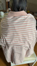 NAOTIEA納奧蒂爾小帆船純棉翻領(lǐng)條紋長(cháng)袖T恤女2025春季新款大碼POLO衫 蝦粉色 2XL （ 建議125-140斤） 曬單實(shí)拍圖