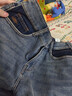 森馬（Semir）森柔|牛仔褲女冬季寬松半松緊腰抓毛長(cháng)褲遮胯錐形褲103724124007 曬單實(shí)拍圖