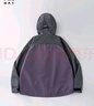 熊貓·本沖鋒衣男Teflon三防面料戶(hù)外防水山系撞色登山服夾克情侶外套 黑灰拼棕（有壓膠） 2XL 曬單實(shí)拍圖