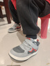 江博士學(xué)步鞋運動(dòng)鞋冬季男女童休閑兒童板鞋B14244W006灰/紅33碼 曬單實(shí)拍圖