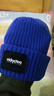 時(shí)尚純色簡(jiǎn)約帽子少女秋冬款百搭加厚保暖清新可愛(ài)國潮針織毛線(xiàn)帽 寶藍色 曬單實(shí)拍圖
