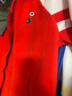 馬騎頓（MQD）童裝男童開(kāi)衫衛衣中大童針織韓版搖粒絨外套 中國紅  160  曬單實(shí)拍圖