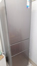 美的（Midea）220升三門(mén)冰箱灰色租房家用客廳宿舍小型冰箱三開(kāi)門(mén)節能省電低音運行BCD-220TM【國家補貼】 曬單實(shí)拍圖