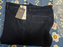 恒源祥中老年男士褲秋冬款加厚加絨寬松彈力休閑保暖爸爸高腰直筒牛仔褲 曬單實(shí)拍圖