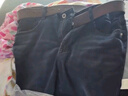 柒牌（SEVEN）【含萊賽爾磨毛】牛仔褲男款秋季時(shí)尚百搭直筒水洗長(cháng)褲子 藏青 32 曬單實(shí)拍圖