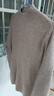 恒源祥羊毛衫女士秋冬加厚半高領(lǐng)毛衣修身內搭純色針織衫打底衫 駝色 2XL 建議120-130斤 曬單實(shí)拍圖