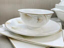洛威2026新款高顏值景德鎮陶瓷碗盤(pán)碟餐具整套家用輕奢喬遷喜碗具套裝 幸福時(shí)光4人食實(shí)用裝 24件套 曬單實(shí)拍圖