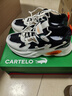 卡帝樂(lè )鱷魚(yú)（CARTELO）老爹鞋男鞋春季2026時(shí)尚鞋子男士網(wǎng)面厚底休閑運動(dòng)鞋男 白黑 41 曬單實(shí)拍圖