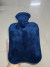 GERTHRON【德國】熱水袋注水加厚防爆熱敷理療袋大號暖手暖腳暖肚子暖被窩 墨藍小熊貓【1000ml中號】可拆洗親膚面料 加厚內膽/安全防爆/滴水不漏 曬單實(shí)拍圖