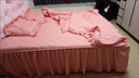 Lady Laura富安娜出品純色夾棉床裙四件套全加棉被套床罩款公主風(fēng)床頭罩五件 花語(yǔ)-冰蘭 床裙款 1.8m四件套-被套200*230 曬單實(shí)拍圖