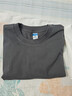 戰浩【2件】新疆棉260g重磅純棉短袖t恤男寬松純色打底衫白T半袖體恤 鐵灰色+白色 XL 建議【150-170斤】 曬單實(shí)拍圖