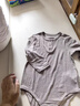 babylove嬰兒包屁衣秋冬款三角哈衣爬服男女寶寶保暖睡衣竹麗爾休閑家居服 曬單實(shí)拍圖