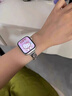 宣人蘋(píng)果手表表帶kt貓鑲鉆表帶適用 apple iwatchs11/10/9/8/7/6se32金屬女款表帶 銀粉42 曬單實(shí)拍圖
