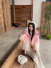 妍莉芬（yanlifen）粉色漸變連帽羽絨棉服女2025年冬季短款小個(gè)子棉襖超好看棉衣外套 漸變粉 M 115斤內 曬單實(shí)拍圖