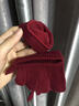 恒源祥五指襪純棉男女本命年酒紅五趾襪長(cháng)筒秋冬襪子男加厚冬季鴻運過(guò)年 酒紅2雙袋裝--女 曬單實(shí)拍圖
