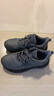 361°男鞋運動(dòng)鞋秋季新品皮革面防潑水鞋緩震黑色寬楦通勤健步跑步鞋男 石墨灰/黑炭灰 42 曬單實(shí)拍圖