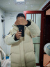 鴨鴨珠峰358g高充羽絨服男女長(cháng)款冬季新款戶(hù)外防寒加厚外套HY 米白色 2XL （充絨358克） 曬單實(shí)拍圖