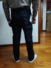 杉杉（FIRS）【含棉100%】爸爸褲子秋冬純棉高腰深襠中老年男士休閑褲寬松男褲 曬單實(shí)拍圖