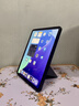 治霆適用ipad Air/pro12.9寸平板套全包邊框可拆卸磁吸K折雙面夾輕薄多角度折疊旋轉支架防彎摔-深邃黑 曬單實(shí)拍圖